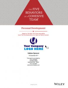 Five Behaviors Personal Development Profile